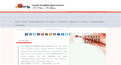 Desktop Screenshot of aassjournal.com